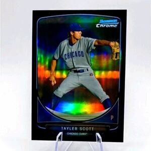 2013 Bowman Prospects Chrome Black REFRACTOR #BCP8 Taylor Scott SP 73/99